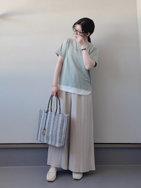 「ikka（イッカ）のアイテム」を使った、haruさん（レディース・162cm）の夏コーディネート