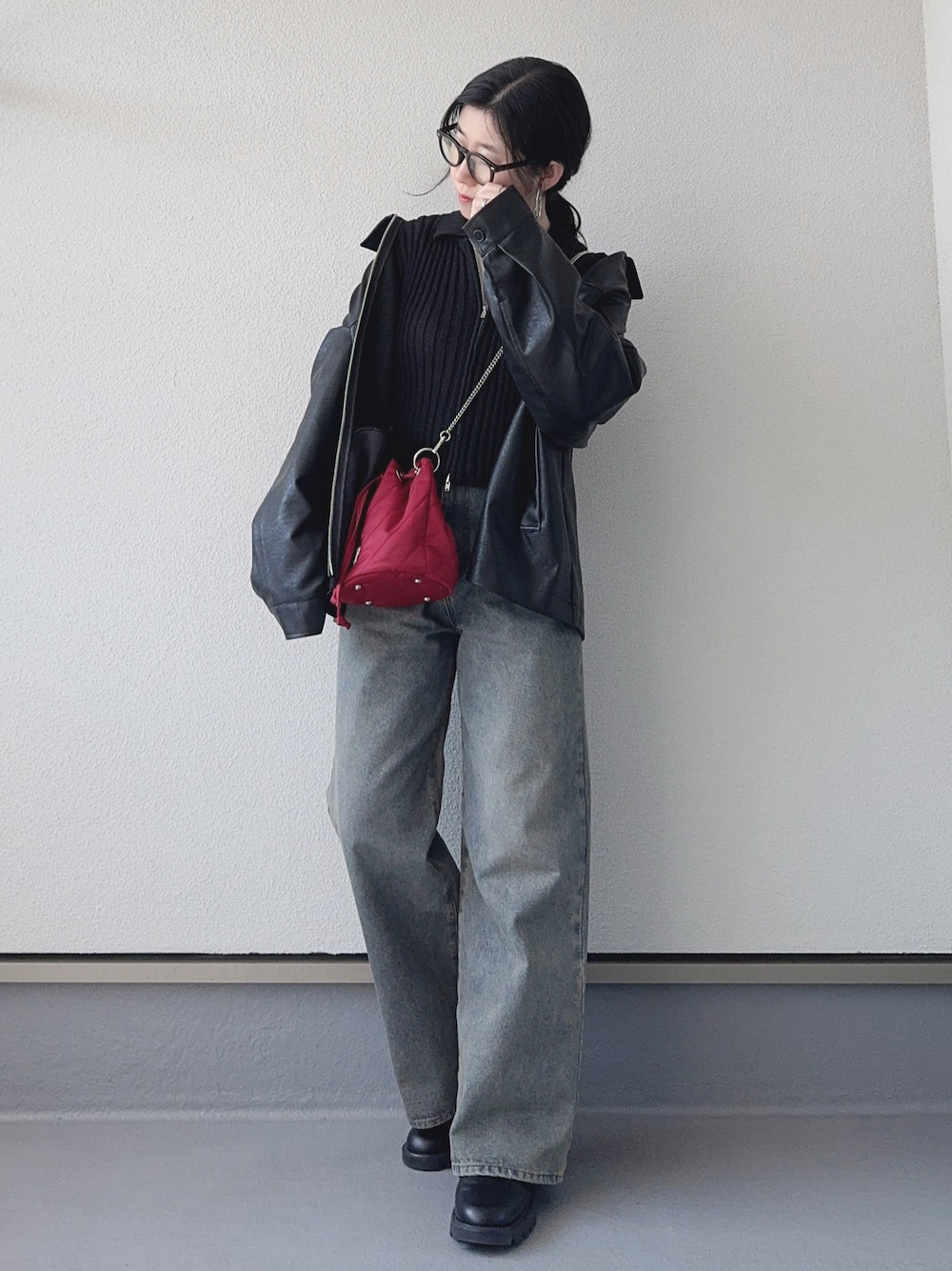 ナイロンギャザーキンチャクBAG/203266を使った人気ファッション