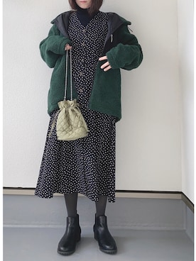「ZIP FIVE（ジップファイブ）のアイテム（ジャケット/アウター）」を使った、haruさん（レディース・162cm）の冬コーディネート