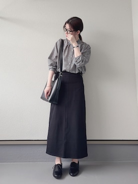 「ikka（イッカ）の襟フリル2WAYブラウス（シャツ/ブラウス、その他）」を使った、haruさん（レディース・162cm）の秋コーディネート