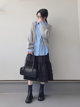 「GU（ジーユー）のアイテム（バッグ）」を使った、haruさん（レディース・162cm）の春コーディネート