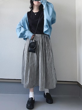 「リブT」｜「アイテム（その他）」を使った、haruさん（レディース・162cm）の春コーディネート