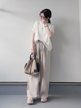 「ikka（イッカ）のアイテム」を使った、haruさん（レディース・162cm）の夏コーディネート