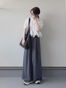 「tiptop（ティップトップ）のアイテム」を使った、haruさん（レディース・162cm）の夏コーディネート