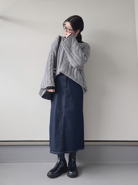 「アイテム（その他）」を使った、haruさん（レディース・162cm）の冬コーディネート