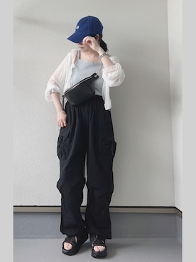 「CLEA（クレア）のアイテム（パンツ）」を使った、haruさん（レディース・162cm）の夏コーディネート