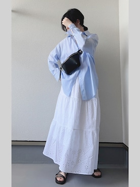 「DISCOAT（ディスコート）のアイテム（バッグ）」を使った、haruさん（レディース・162cm）の春コーディネート