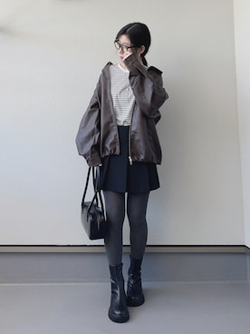 「アイテム（その他）」を使った、haruさん（レディース・162cm）の秋コーディネート