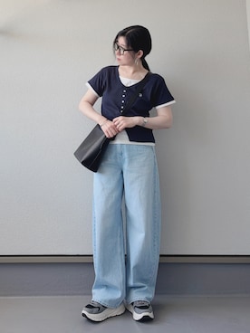 「ブルー」｜haruさん（レディース・162cm）の春コーディネート