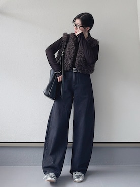 「GU（ジーユー）のアイテム」を使った、haruさん（骨格ウェーブ・レディース・162cm）の秋コーディネート