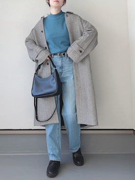「Honeys（ハニーズ）のアイテム（ハンドバッグ）」を使った、haruさん（レディース・162cm）の冬コーディネート