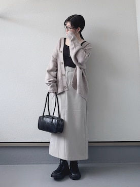 「アイテム（タンクトップ）」を使った、haruさん（レディース・162cm）の秋コーディネート