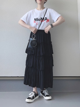 「アイテム（スカート）」を使った、haruさん（レディース・162cm）の夏コーディネート