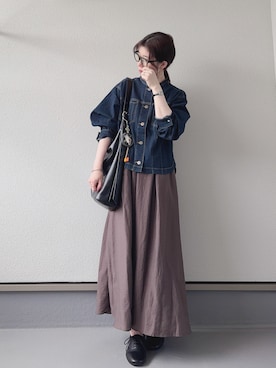 「GU（ジーユー）のアイテム（バッグ）」を使った、haruさん（レディース・162cm）の秋コーディネート