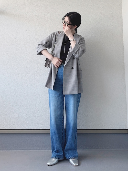 セール】【LEE掲載・セットアップ対応】メランジ調ダブル