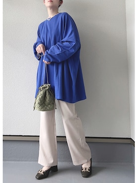 「CLEA（クレア）のアイテム（パンツ）」を使った、haruさん（レディース・162cm）の秋コーディネート