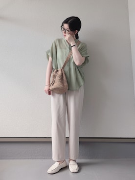 「ikka（イッカ）のアイテム」を使った、haruさん（レディース・162cm）の夏コーディネート