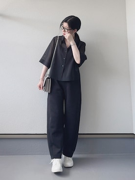 「GU（ジーユー）のアイテム」を使った、haruさん（レディース・162cm）の夏コーディネート