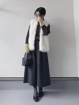 「アイテム（レッグウェア）」を使った、haruさん（レディース・162cm）の秋コーディネート