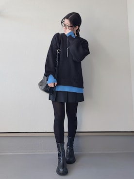 「pocket（ポケット）のアイテム」を使った、haruさん（レディース・162cm）の冬コーディネート