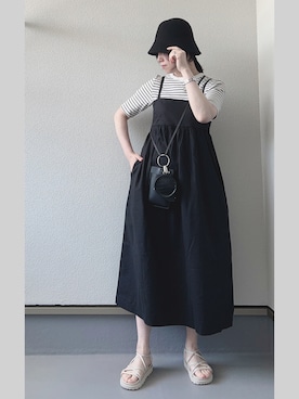 「CLEA（クレア）のアイテム（帽子）」を使った、haruさん（レディース・162cm）の春コーディネート