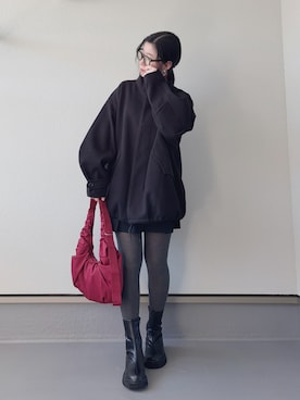 「アイテム（モッズコート）」を使った、haruさん（レディース・162cm）の秋コーディネート