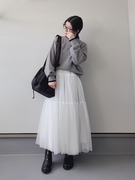 「アイテム（その他）」を使った、haruさん（レディース・162cm）の冬コーディネート