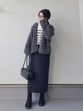 「アイテム（その他）」を使った、haruさん（レディース・162cm）の冬コーディネート