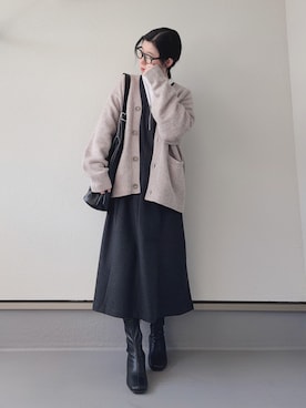 「UNIQLO（ユニクロ）のアイテム」を使った、haruさん（骨格ウェーブ・レディース・162cm）の冬コーディネート