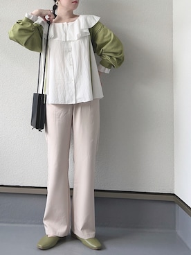 「CLEA（クレア）のアイテム（パンツ）」を使った、haruさん（レディース・162cm）の秋コーディネート