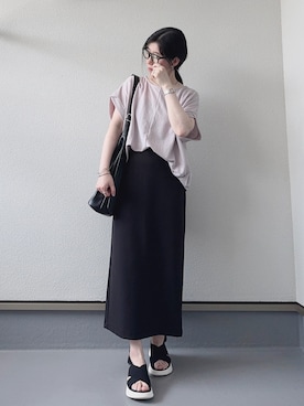 「GLOBAL WORK（グローバルワーク）のアイテム」を使った、haruさん（レディース・162cm）の夏コーディネート