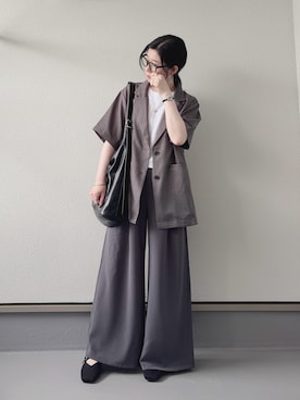 「アイテム（ジャケット/アウター）」を使った、haruさん（レディース・162cm）の夏コーディネート