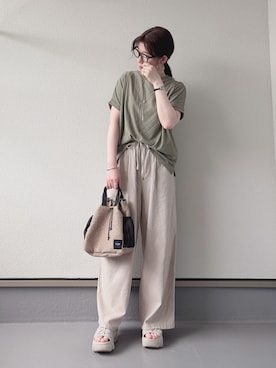 「ikka（イッカ）のアイテム」を使った、haruさん（レディース・162cm）の夏コーディネート