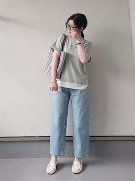 「ikka（イッカ）のアイテム」を使った、haruさん（レディース・162cm）の夏コーディネート