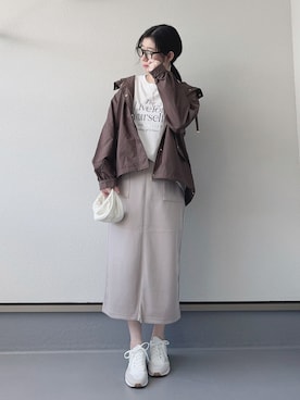 「アイテム（その他）」を使った、haruさん（レディース・162cm）の秋コーディネート