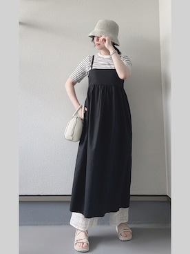 「CLEA（クレア）のアイテム（サンダル）」を使った、haruさん（レディース・162cm）の春コーディネート