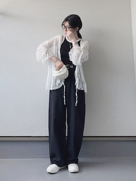 「アイテム（その他）」を使った、haruさん（レディース・162cm）の夏コーディネート