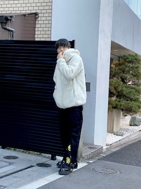 「アイテム（ブルゾン）」を使った、MELO×YHさん（メンズ・181cm・20代）の冬コーディネート