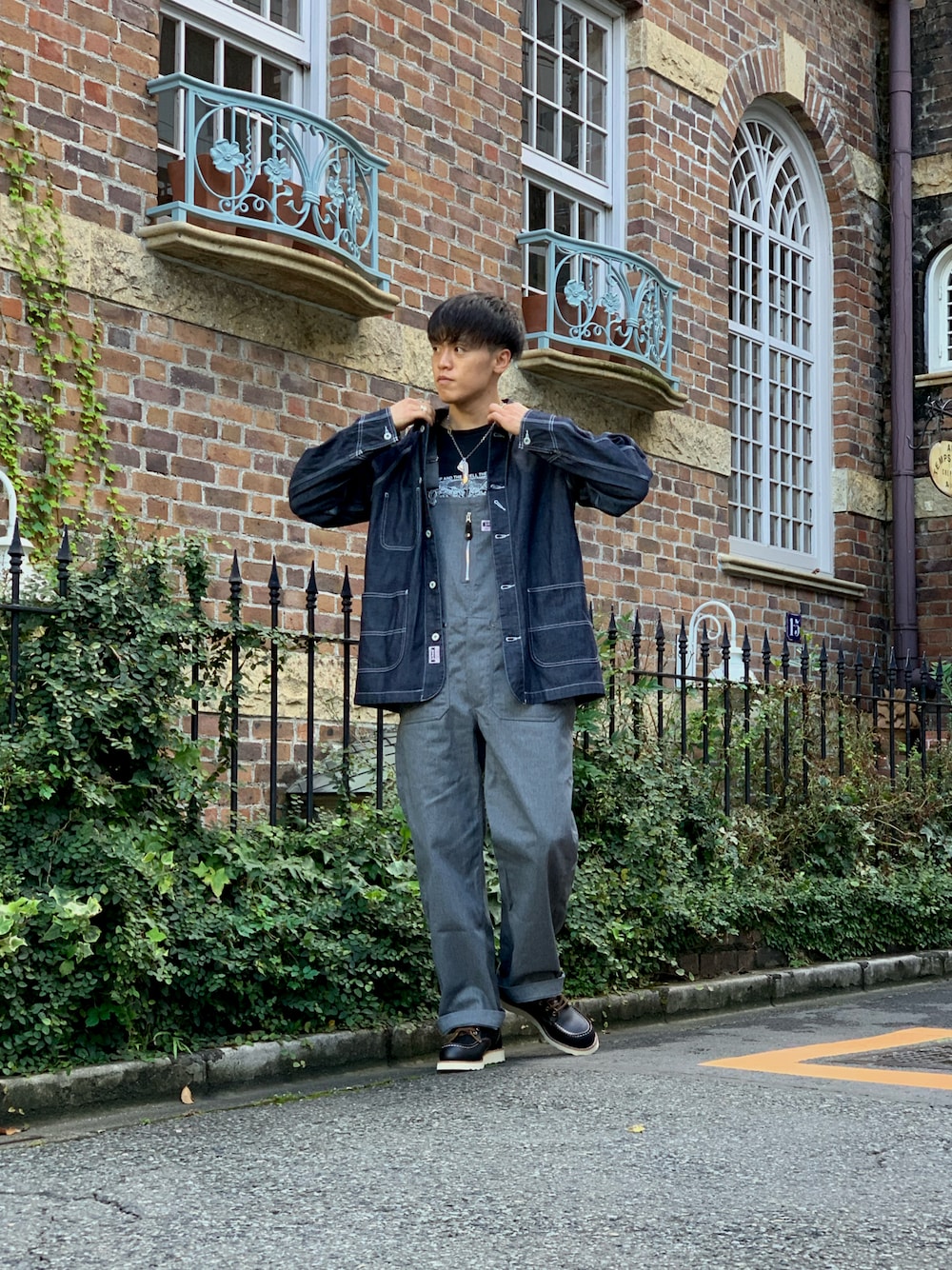 直営限定】Schott/ショット/DENIM COVER ALL/デニム カバーオールを