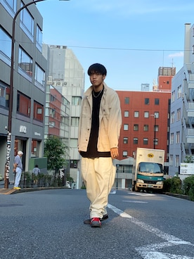 「アイテム（ブルゾン）」を使った、MELO×YHさん（メンズ・181cm・20代）の秋コーディネート