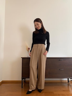 「小柄女子」｜AKOさん（レディース・150cm・30代）の秋コーディネート