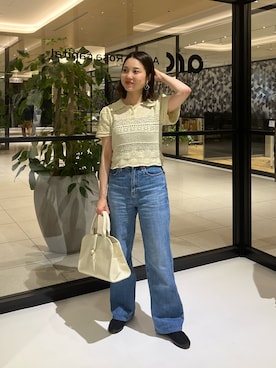 「ECREL（エクレール）のアイテム」を使った、AKOさん（レディース・150cm）の春コーディネート