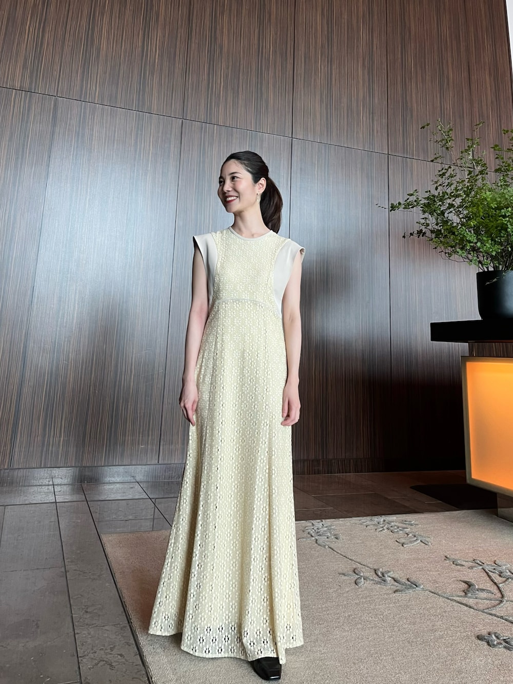 CLANE（クラネ）の「CLANE VINTAGE LACE CURVE ONE PIECE  