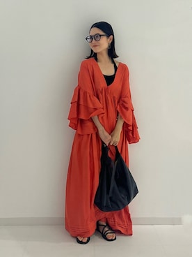 「アイテム（ワンピース/ドレス）」を使った、AKOさん（レディース・149cm・30代）の夏コーディネート