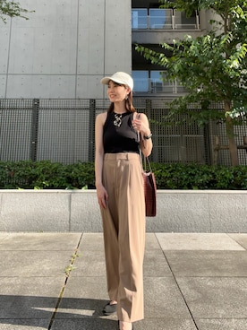 「小柄女子」｜AKOさん（レディース・150cm・30代）の夏コーディネート