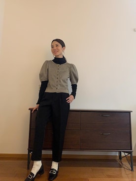 「小柄女子」｜AKOさん（レディース・150cm・30代）の秋コーディネート