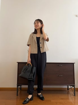 「小柄女子」｜AKOさん（レディース・150cm・30代）の春コーディネート