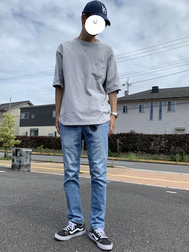 「47」｜お旦那のふくさん（メンズ・185cm）の夏コーディネート