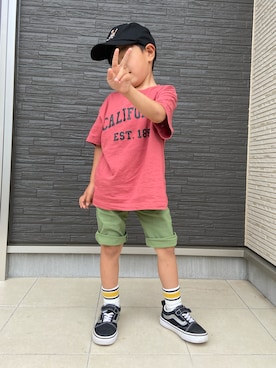 「カラー×コーデ」｜1KK1-013さん（キッズ・100cm）の春コーディネート