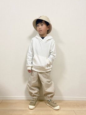 「アイテム（ハット）」を使った、1KK1-013さん（キッズ・110cm）の冬コーディネート